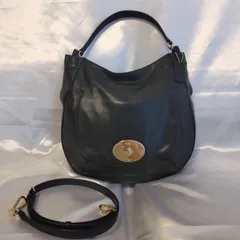 美品　COACH　バッグ　コーチ　革　ハンドバッグ　ショルダーバック　2way　ブラック　レザー　金金具