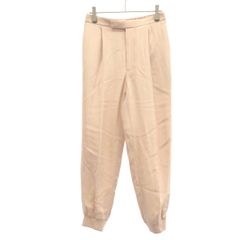 Drawer ドゥロワー コットン シルク チェック ロールアップ パンツ 38