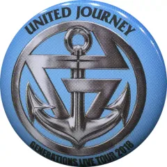 【中古】バッジ・ピンズ(男性) GENERATIONS(ブルー) 缶バッジ 「GENERATIONS LIVE TOUR 2018 “UNITED JOURNEY”」