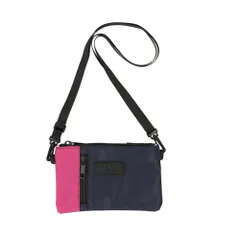 ☆ ネイビー/ピンク ☆ 撥水 スマホミニショルダー スマホ 入れたまま操作 ショルダーバッグ スマホショルダー スマホショルダーバッグ ミニショルダーバッグ シンプル レディース メンズ 斜めがけ 大人 ミニバッグ ポーチ ポシェット サコッシュ