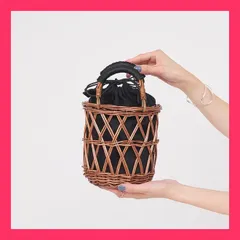 柳のお出掛け かごバッグ／ハンドバッグ ショルダーバッグ ポシェット 浴衣 かな 柳のお出掛け かごバッグ 編み込みが涼しげなクロス編みに仕上げて おすすめ おしゃれ　★売れ筋★　人気 10831771