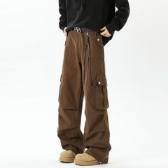 fo rte ヴィンテージライク バギー デニム ワイド パンツ ブラウン 