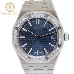 【未使用品】AUDEMARS PIGUET オーデマ・ピゲ ロイヤルオーク 50周年記念モデル 37ｍｍ 15551ST.ZZ.1356ST.02 自動巻き デイト ナイトブルー文字盤 ダイヤモンド