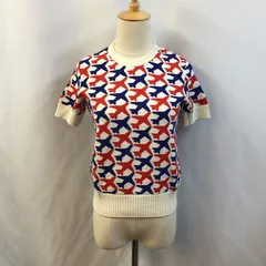 極美品　希少　CHANEL タートルネック　トップス　ロゴ刺繍　ボーダー　赤 CHANEL シャネル ニット Tシャツ トップス カットソー 新品 未