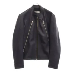 Martin Margiela 14 (マルタンマルジェラ) 20SS LEATER RIDERS JACKET 八の字 ゴートレザー シングルライダースジャケット S50AM0347 SY1273 ネイビーのサムネイル
