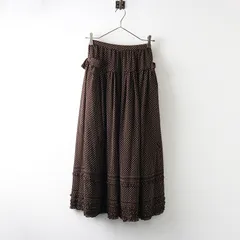 AMBIDEX Store 〇花束プリント ギャザースカート(F アオ): l