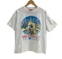 US US古着 90's 90年代 MICKEY INC WALT DISNEY WORLD 25 YEAR ディズニー ミッキー ファンタジア Vintage ヴィンテージ Tシャツ ホワイト Mサイズ 101MT-4433
