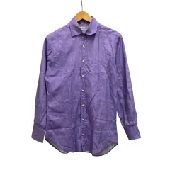 エトロ　ペイズリー　ウエスタンシャツ　2XL ネイビーパープル　イタリア製　美品 エトロ ペイズリー ウエスタンシャツ 2XL ネイビーパープル