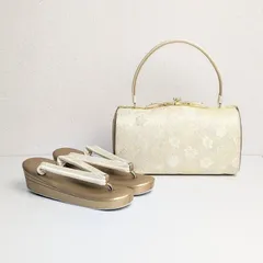 紗織 ブランド 草履 バッグ セット 帯地 ゴールド フォーマル S/M/L/LLサイズ I2