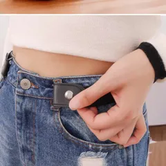 ベルト ゴム ノーバックル バックル無し ゴムベルト 男女兼用 黒 ブラック