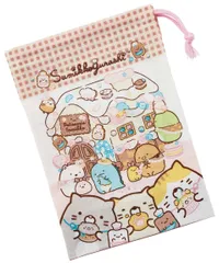 スケーター (skater) 子供用 コップ袋 21×15cm すみっコぐらし お菓子屋さん 日本製 KB62-A [すみっコぐらし] [コップ袋]