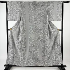 GTIZ 様御専用。HH-16 小紋 着物 灰色系 山岡古都 百人一首柄 2025年