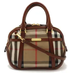 2024年最新】バーバリー BURBERRY ハンドバッグ ハウスチェック PVC レザー 茶 2WAY レディース 中古の人気アイテム - メルカリ