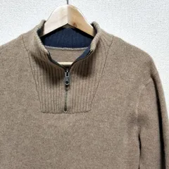 ★00s OLD GAP 04AW 2004年製 ハーフジップ プルオーバー ウール ニット セーター 羊毛100% メンズ サイズM レトロ ビンテージ オールド ギャップ USブランド古着 USED