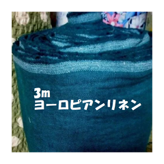 3m 　ヨーロピアンリネンキャンバス /ブルーグリーン