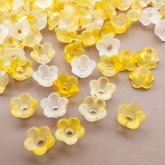 ＊5g 約100個UP＊ 極小 フラワーキャップ 花 ビーズキャップ アクリルビーズ bc092
