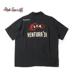 STYLE EYES スタイルアイズ 半袖 シャツ RAYON BOWLING SHIRT "I.F.A" SE39457