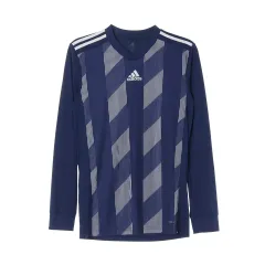 M adidas(アディダス) ネイビー Vネック 長袖 ジャージ サッカー Tシャツ