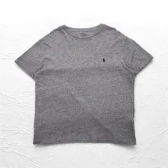 POLO RALPH LAUREN クラシックフィット ポケット Tシャツ ポケT L グレー スモールポニー刺繍