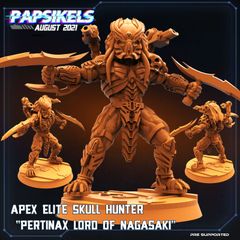 Papsikels | APEX ELITE SKULL HUNTER PERTINAX 32mm | 3Dプリント ミニチュア TRPG Scifi