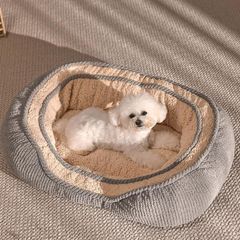 猫ベッド 犬ベッド ペットクッション ふわふわベッド 寝床 キャットベッド ふわふわ あったか 犬小屋 ペット 犬猫通用 狗ベッド bEeS434