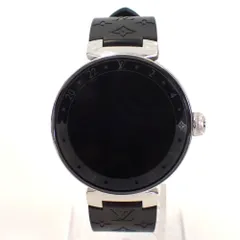Th987831 ルイ・ヴィトン タンブール ホライゾン QA050 SS ラバーベルト 腕時計 スマートウォッチ LOUIS VUITTON 中古