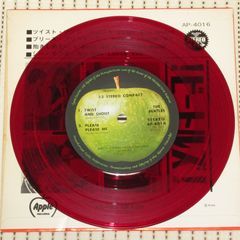 EPレコード　アップル赤盤　ビートルズ　ツイスト・アンド・シャウト　AP-4016　Ⓗ￥600　BEATLES　TWIST AND SHOUT　APPLE　REDWAX