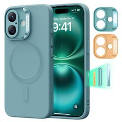 アイフォン16 傷防止 ケース ケース フルスクリーン&カメラ保護 いphone16 耐衝撃 ケース対応 滑らか・スリムなシリコンケース マグネット充電対応 ソフトマイクロファイバーライニング MagSafe付き カメラコントロール Cloudシリーズ 16のサムネイル