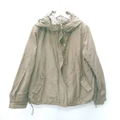 ◇ ⊇ ◎ grove グローブ フード ナイロン系 カジュアル 長袖 ジャンパー ブルゾン サイズL カーキ レディース E  【1409240038115】のサムネイル