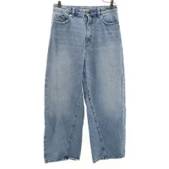 マイケルコース ハイライズ ワイドデニムパンツ W26 ウォッシュブルー Michael Kors ジーンズ メンズ