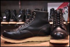 【良品•06年•7D】レッドウィング8165 プレーントゥ　ブラッククローム 7.5E 良品 サイド羽タグ 00年】レッドウィング 2951 ローバー