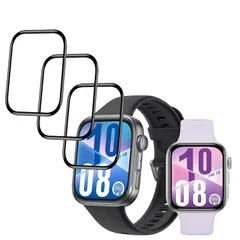 【3枚セット】用 HUAWEI Watch Fit 4 フィルム ガラスフィルム ケース PET複合材 炭素繊維 用 ファーウェイ スマートウォッチ Fit4 液晶保護フィルム 全面保護 24時間自動修復技術 キズ防止 用 Watch Fit 4 保護フィルム