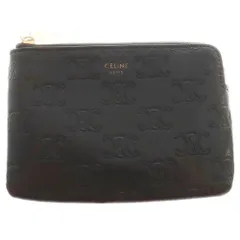 【新品未使用】CELINE ケース・小銭入れ CELINE》国内発送セリーヌ コインパース / トリオンフ刺繍入