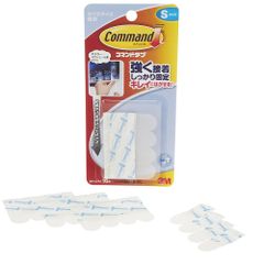 3M スリーエム 両面テープ コマンド タブ はがせる両面粘着 クリア S 16枚 CM3PS-CL