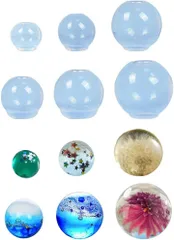 FUPUTWO シリコンモールド 球体 UVレジン型 ボール 丸 手作り DIY ハンドメイド( 6点セット)