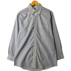 古着 ブルックスブラザーズ Brooks Brothers Est.1818 長袖 ボタンダウンストライプシャツ メンズL相当/eaa544981