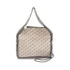 ステラマッカートニー Stella McCartney ショルダーバッグ ファラベラ ミニ 371223 ベージュ キャンバス モノグラム ファラベラ ミニトート レディース Used B