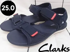 【クラークス】STEPBEAT メンズ サンダル ネイビー 25㎝ 250617W003