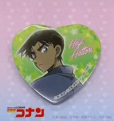 【中古】バッジ・ピンズ 服部平次 ハート型缶バッジ 「名探偵コナンプラザ」