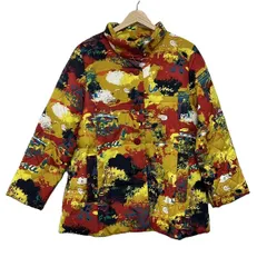 美品　Topys トピーズ　カラフルグラフィック　中綿ダウンジャケット 美品 Topys トピーズ カラフルグラフィック 中綿ダウンジャケット