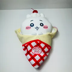 【瀬戸店】タグ付き　A賞：BIGクレープな抱っこぬいぐるみ（ちいかわ）　ちいかわクレープくじ【722-4490】