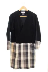 ファセッタズム FACETASM ノーカラーブロック チェックコート 黒 HR-CO-U01 1 ジャケット ブラック 103MT-1426のサムネイル