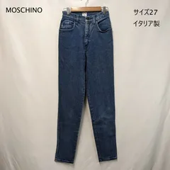 MOSCHINO モスキーノ デニムパンツ ジーンズ パンツ ストレートパンツ ブルー サイズ27 イタリア製