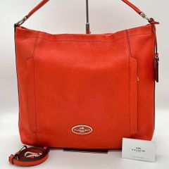 極美品】FURLA VITTORIA アーチロゴ ハンドバッグ レザー 赤
