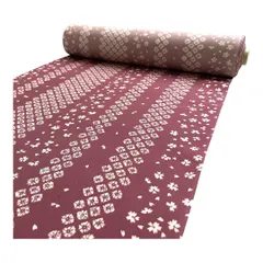 処分価格！正絹　小紋　染絞り　着物地　反物　紫