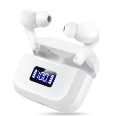 【人気商品】CVC8.0通話ノイズキャンセリハンズフリー通話 重低音 AAC/SBCコーデック & 左右分離 hi-fi音質 フィット イヤホン 音量調整/siri bluetooth 日本語音声/説明書 ワイヤレスイヤホン 通勤通学(ホワイト)