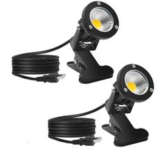 【特価商品】7W ライト 昼光色 防水 屋内 景観ライト スポットライト スポットライト 植物用 屋外 庭 ガーデン プラグイン アクセント照明 アンビエントライト LED 2個パック