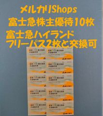 富士急行 株主優待券 10枚 富士急ハイランド等で使用可能 - メルカリ