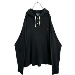 90s Polo by Ralph Lauren L/S cotton thermal hoodie