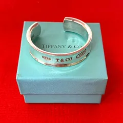 極 美品 TIFFANY&Co. ティファニー ヴィンテージ ナローバングル シルバー925 アクセサリー ブレスレット レディース シルバー 37203
